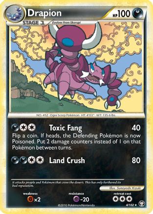 Drapion 004 - Holofoil Triumphant - Holo Rare