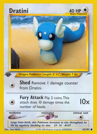 Dratini 063 - 1st Edition Neo Destiny - Common