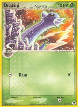 Dratini (Delta Species) 046 - Reverse Holofoil Dragon Frontiers - Common