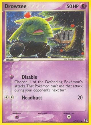Drowzee 067 - Reverse Holofoil Delta Species - Common