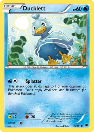 Ducklett - Reverse Holofoil Plasma Blast - Common
