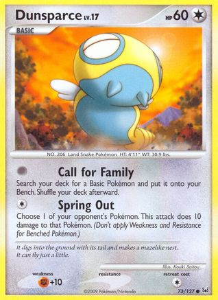 Dunsparce - Reverse Holofoil Platinum - Common