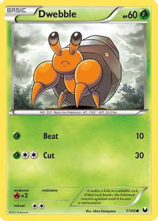 Dwebble - Reverse Holofoil Dark Explorers - Common