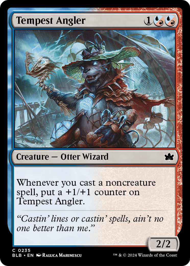 Tempest Angler (BLB-235) - Bloomburrow Foil