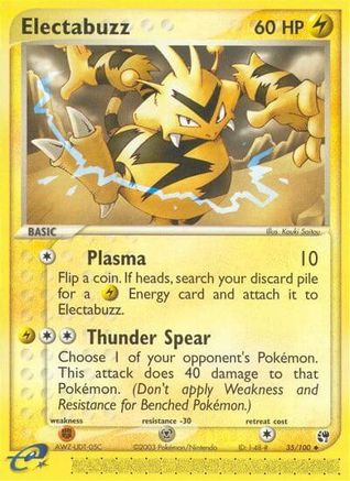 Electabuzz/100 - Reverse Holofoil Sandstorm - Uncommon