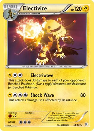Electivire - Holofoil Boundaries Crossed - Holo Rare