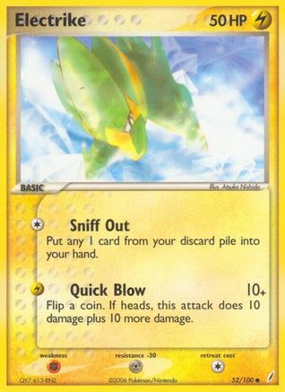 Electrike 052/100 - Reverse Holofoil Crystal Guardians - Common