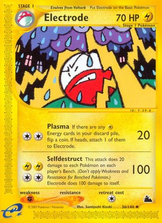Electrode - Reverse Holofoil Skyridge - Uncommon