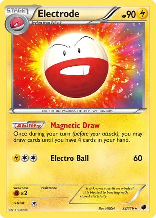 Electrode - Reverse Holofoil Plasma Freeze - Holo Rare