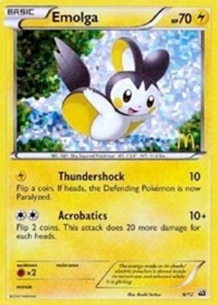 Emolga - 6/12/12 - Holofoil McDonalds Promos 2012 - Promo
