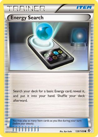 Energy Search 128 - Reverse Holofoil Boundaries Crossed - Common