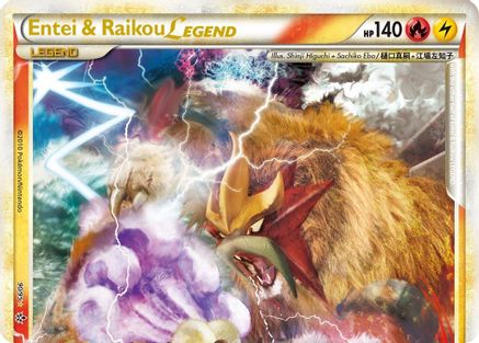 Entei & Raikou Legend (top) - Holofoil Unleashed - Ultra Rare