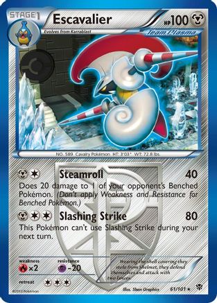 Escavalier (Team Plasma) Plasma Blast - Rare