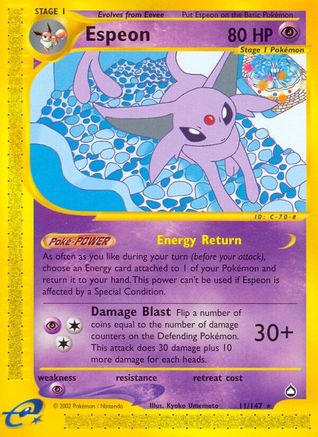 Espeon Aquapolis - Rare