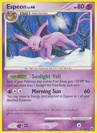 Espeon 018 Majestic Dawn - Rare