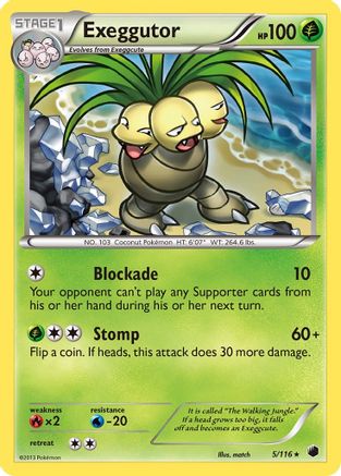 Exeggutor - Reverse Holofoil Plasma Freeze - Rare