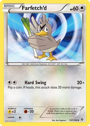 Farfetch'd - Reverse Holofoil Boundaries Crossed - Uncommon