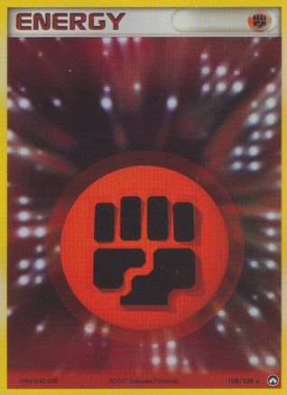 Fighting Energy 108/108 - Holofoil Power Keepers - Rare