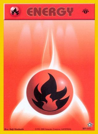 Fire Energy 107 - 1st Edition Neo Genesis - Common