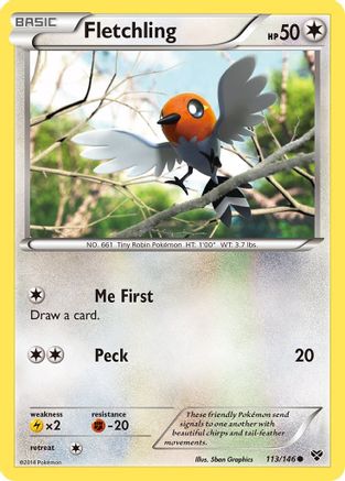 Fletchling - Reverse Holofoil XY Base Set - Common