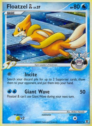 Floatzel GL - Reverse Holofoil Rising Rivals - Holo Rare