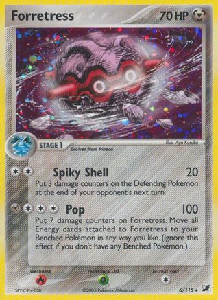 Forretress - Reverse Holofoil Unseen Forces - Holo Rare