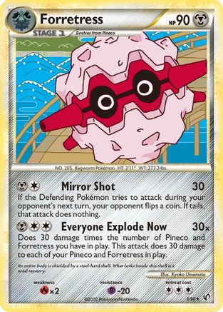 Forretress (3) (3) 003 - Reverse Holofoil Undaunted - Holo Rare