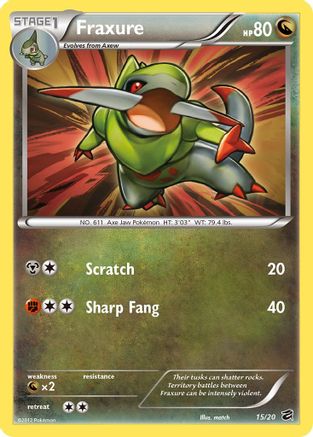 Fraxure (15) - Holofoil Dragon Vault - Holo Rare