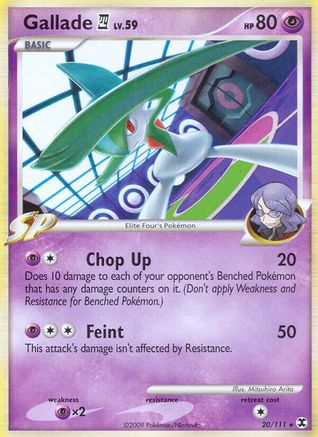 Gallade E4 - Reverse Holofoil Rising Rivals - Rare