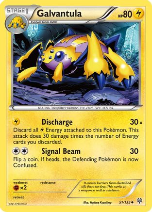 Galvantula - Reverse Holofoil Plasma Storm - Uncommon