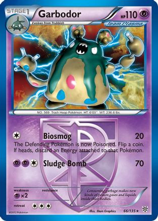 Garbodor (Team Plasma) (66) (Team Plasma) 066 - Holofoil Plasma Storm - Holo Rare