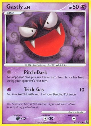 Gastly 062 - Reverse Holofoil Stormfront - Common