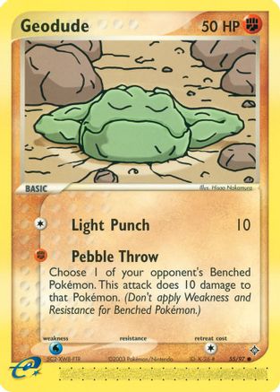Geodude 055/97 - Reverse Holofoil Dragon - Common