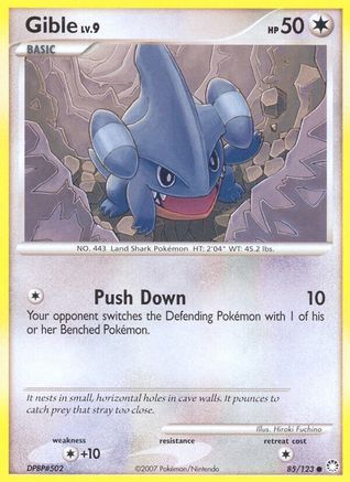 Gible 085/123 Mysterious Treasures - Common