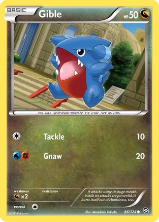 Gible (86) (86) 086 - Reverse Holofoil Dragons Exalted - Common
