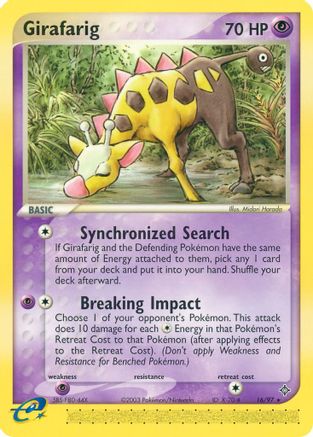 Girafarig 016 Dragon - Rare