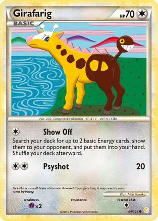 Girafarig 064 HeartGold SoulSilver - Common