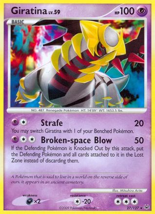 Giratina (27) - Reverse Holofoil Platinum - Rare