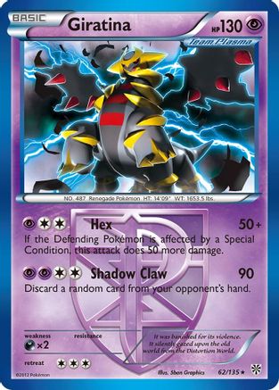 Giratina (Team Plasma) 062 - Reverse Holofoil Plasma Storm - Rare
