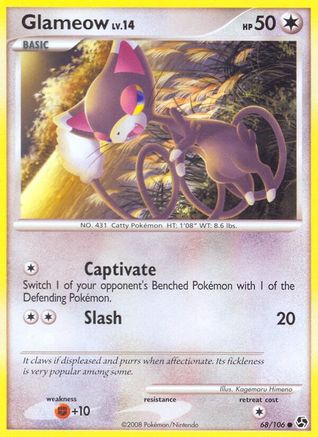 Glameow - Reverse Holofoil Great Encounters - Common