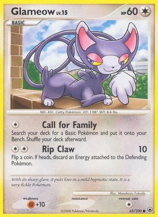 Glameow - Reverse Holofoil Majestic Dawn - Common