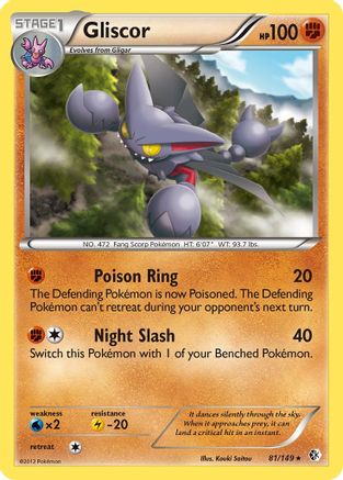 Gliscor - Reverse Holofoil Boundaries Crossed - Holo Rare