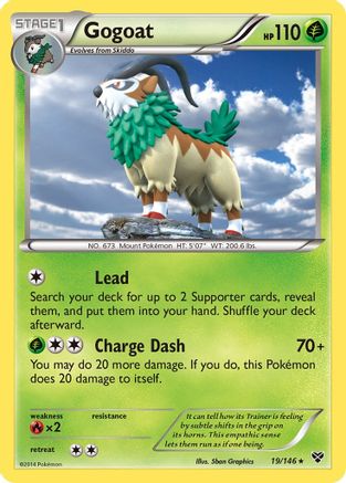 Gogoat/146 - Reverse Holofoil XY Base Set - Holo Rare