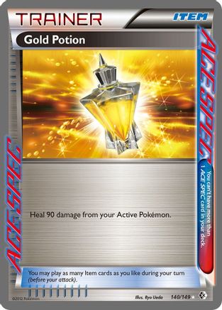 Gold Potion - Holofoil Boundaries Crossed - Rare Ace