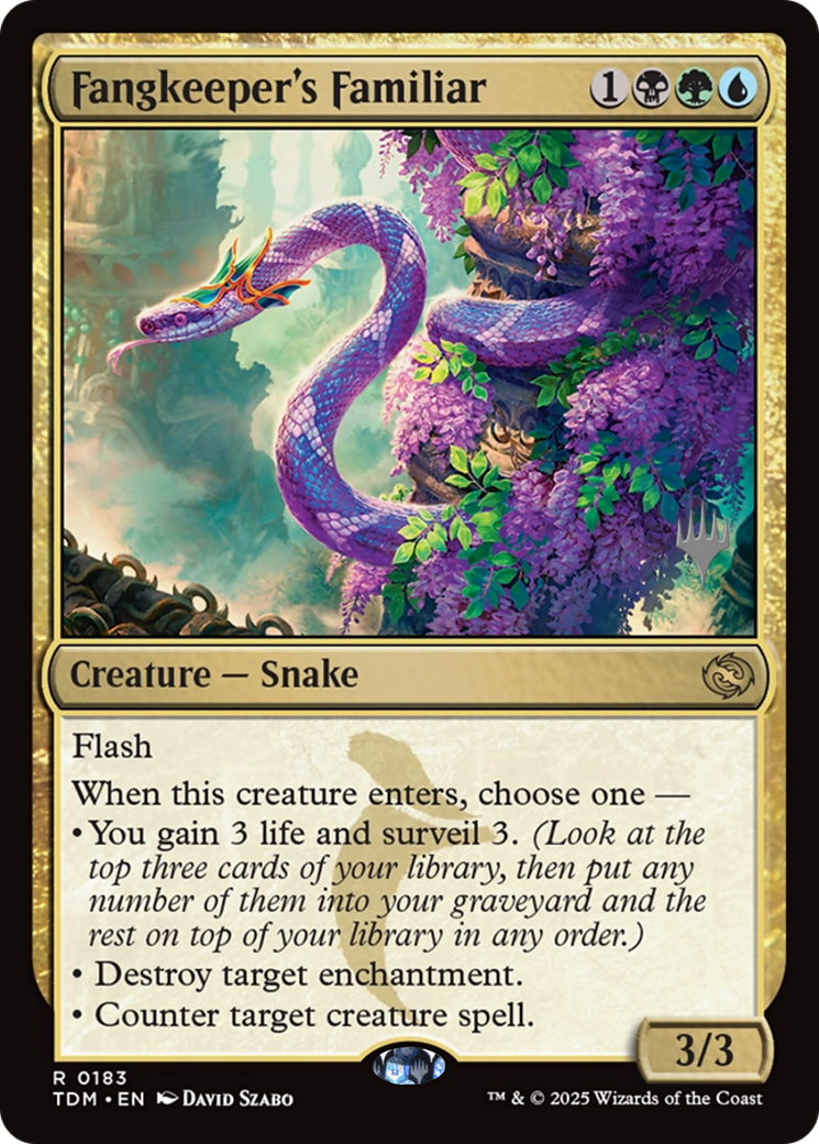 Fangkeeper's Familiar (PPTDM-183) - Promo Pack: Tarkir: Dragonstorm Foil
