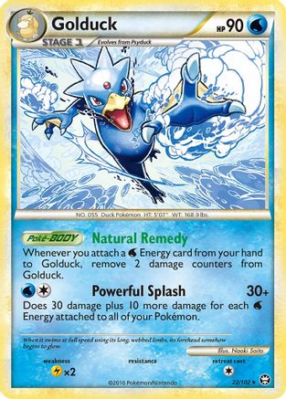 Golduck - Reverse Holofoil Triumphant - Rare