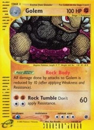 Golem (14) - Reverse Holofoil Expedition - Holo Rare
