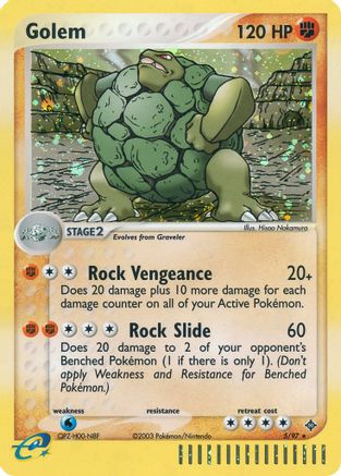 Golem - Holofoil Dragon - Holo Rare
