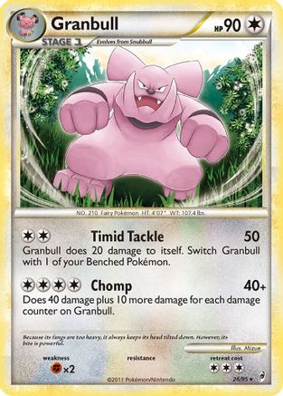 Granbull - Reverse Holofoil Call of Legends - Rare