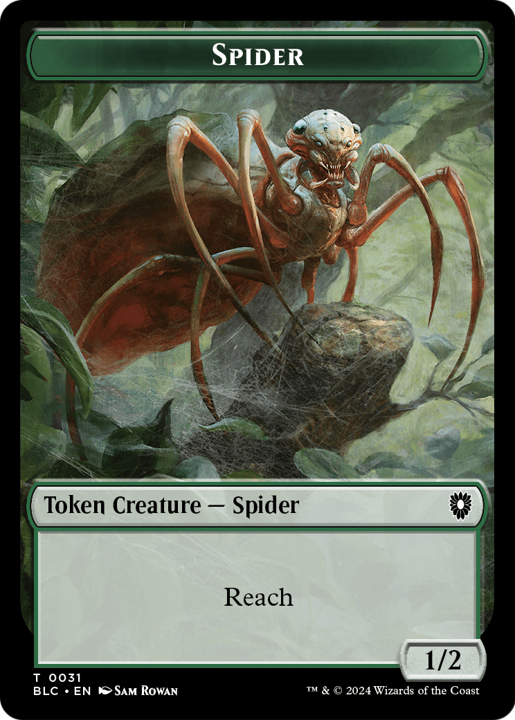 Spider (TBLC-031) - Bloomburrow Commander Tokens